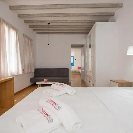 Mykonian At Kalo Livadi W Amazing View 公寓 卡拉法蒂斯